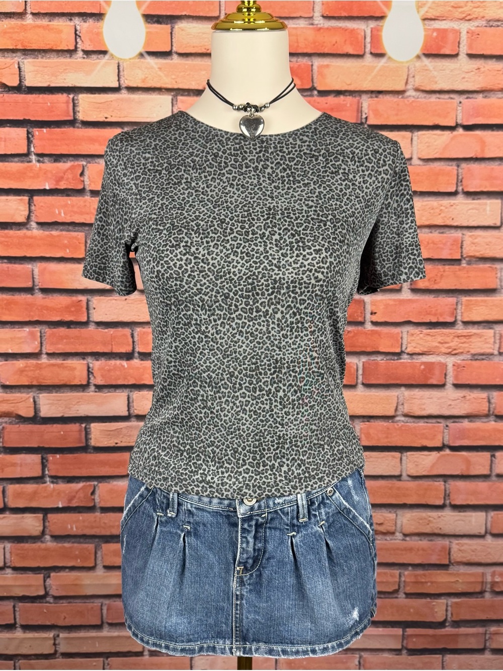 90s leopard print top